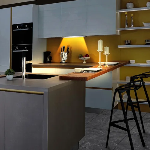 Miniatura 6 de LEPOTEC 30 Luces LED Debajo del Mostrador para Armarios, Luz LED para Gabinetes con Sensor de Movimiento, Luz de Despensa Operada con Batería