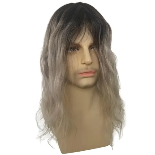 Miniatura 9 de Voloria Toupee de 12 pulgadas para hombre, piel ultrafina, pieza de cabello humano virgen europeo, piezas de sistema de reemplazo para hombres y #3