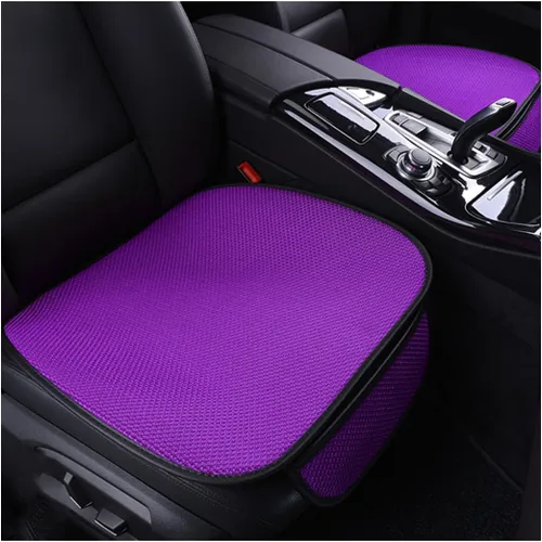 BELOMI Funda inferior para asiento de automóvil, paquete de 2 cojines para asiento delantero del conductor o pasajero con bolsillo, universal,