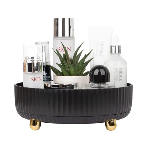 Miniatura 20 de Anyoifax Bandeja organizadora de perfumes de maquillaje, giratoria de 360 grados, organizador de loción para el cuidado de la piel, organizador