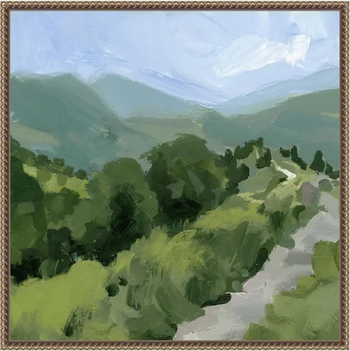 Miniatura 14 de Amanti Art Lienzo enmarcado para pared, 30 x 30 pulgadas, camino forrado de árbol I por Victoria Barnes, lienzo enmarcado para pared, obras de arte
