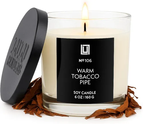Miniatura 14 de Lulu Candles Sexy Man Vela perfumada de lujo en tarro de soja Vertida a mano en los Estados Unidos Altamente perfumada y duradera