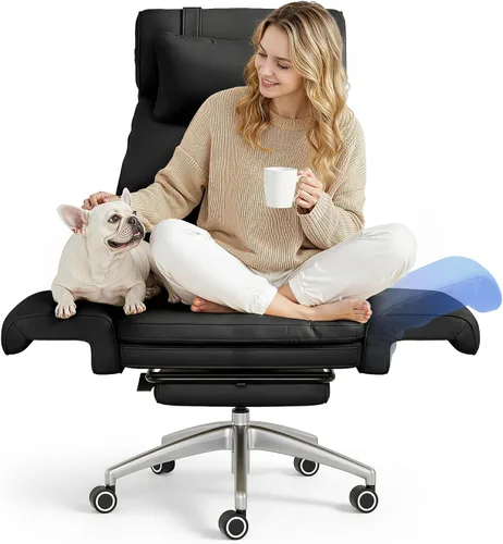 Miniatura 13 de FLEXISPOT Silla de oficina grande y alta con asiento convertible de hasta 44 pulgadas, de gran tamaño para adultos y mascotas, silla de computadora
