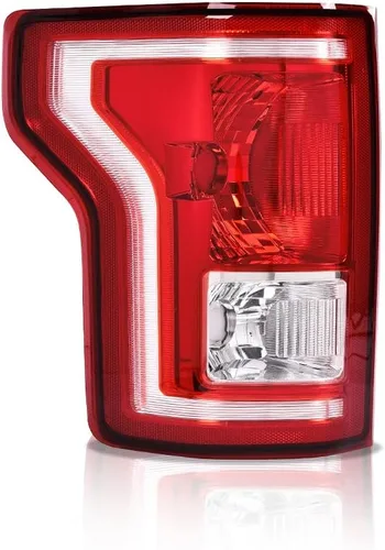 Miniatura 14 de G-PLUS Faro trasero compatible con Ford F150 2015 2016 2017, luces traseras del lado del pasajero derecho luces de freno con bombilla rojo