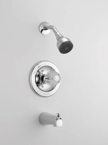 Miniatura 4 de Peerless P188720 Classic - Manijas combinadas completas para bañera y ducha, cromadas