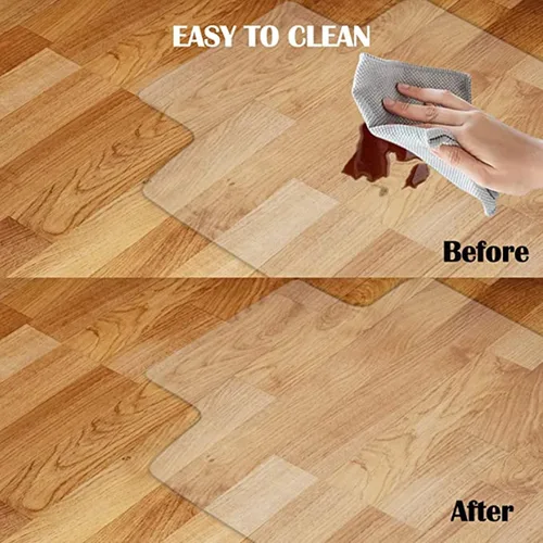Miniatura 5 de Alfombrillas para sillas de suelo duro, 0.059 in de grosor, protector de mesa transparente para mesa de comedor, protector de mesa de plástico