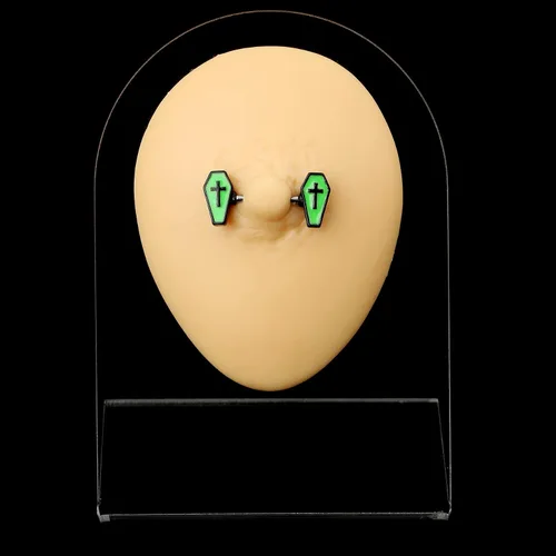 Miniatura 5 de Jewseen Piercing de pezón para pezón para pezón 049oz para mujer piercing para el cuerpo para Halloween