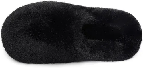 Miniatura 4 de DREAM PAIRS Pantuflas de felpa para mujer para interiores y exteriores