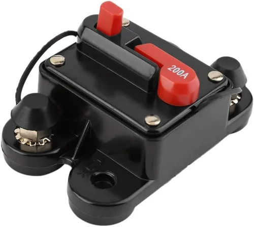 Miniatura 11 de Disyuntor de 50 amperios 50A-300A con reinicio manual para el hogar, soporte de fusibles del sistema solar para protección de audio y amplificadores