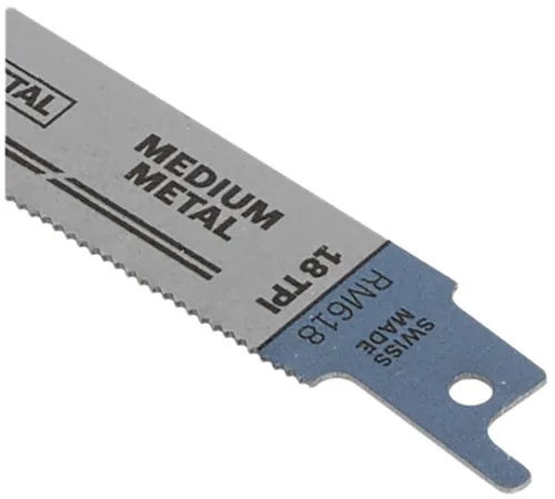 Miniatura 4 de Bosch RM618 Hojas de sierra recíproca para corte de metal 18T de 6 pulgadas, paquete de 10, color azul