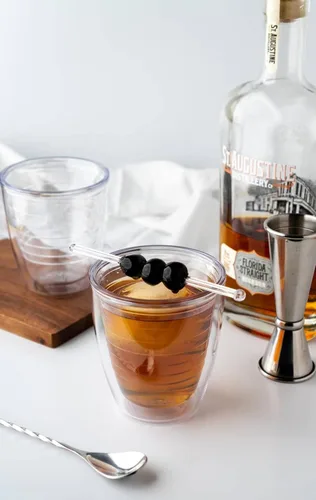 Miniatura 3 de Tervis - Vaso de mesa transparente y colorido de 12 oz fabricado en Estados Unidos con aislamiento de doble pared, taza de viaje que mantiene