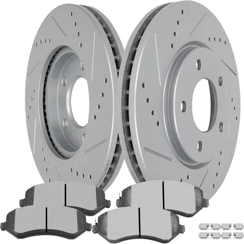 Miniatura 19 de SCITOO Kit de freno delantero Rotores de freno delantero y pastillas de freno de cerámica para Hyundai Sonata 2009-2015, 2011-2016 para Kia Optima