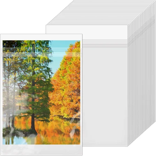Miniatura 14 de VOKOY Paquete de 50 Fundas Transparentes como Cristal de 8.5 x 11 Pulgadas Bolsas de Almacenamiento, Bolsas de Celofán Autosellantes Resellables
