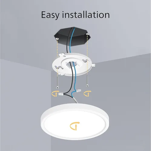 Miniatura 3 de PHILIPS LED Lámpara de techo de montaje empotrado de 11 pulgadas, paquete de 2 unidades, color blanco seleccionable, níquel cepillado, 1200 lúmenes