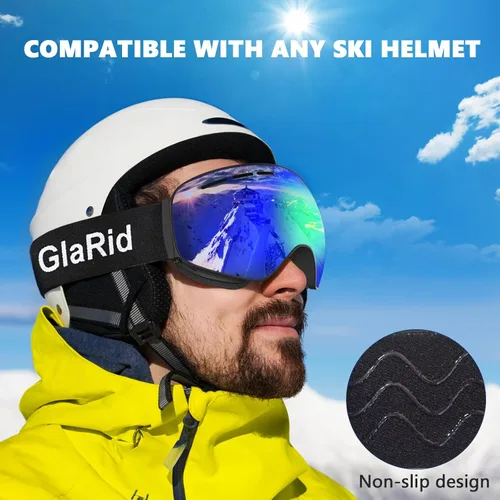 Miniatura 7 de OTG Ski Goggles PRO, Frameless 100% UV Protection Anti Fog Ski Goggles Men, Snowboard Goggles Men/Women/Adult/Youth