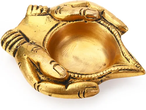 Miniatura 11 de Shankh Diya Deepam Vishnu Diya Shankhu Deepam Lámpara tradicional profunda para Pooja Aarti Templo Mandir Decoración Decoración y Regalo