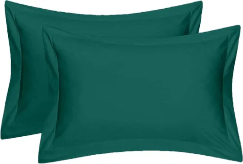 Miniatura 37 de Juego de 2 fundas de almohada estándar de 600 hilos, 100% algodón egipcio, con cierre de sobre, tamaño estándar de 20 x 26 pulgadas, fundas