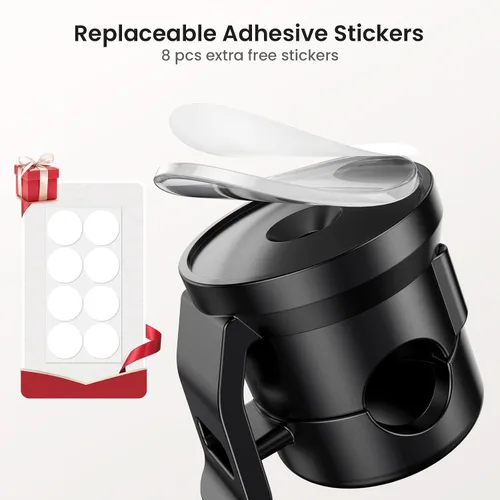 Miniatura 8 de Clips para cables, paquete de 8 organizadores de cables [cable suave ajustable] organizadores de cables adhesivos para cables, cargador USB