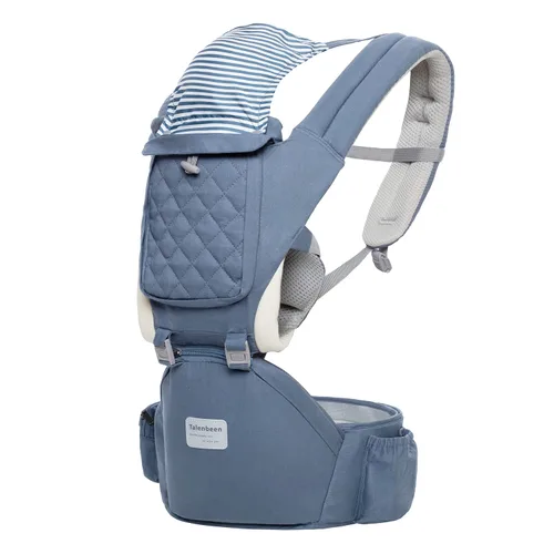 Miniatura 13 de Portabebés, 6 en 1, portabebés para recién nacidos a niños pequeños, portabebés con asiento de cadera soporte lumbar de 7 a 45 libras, portabebés