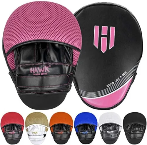 Miniatura 8 de Manoplas de golpeo para Kickboxing, Muay thai, artes marciales mixtas, boxeo, entrenamiento, enfoque, almohadillas de mano para niños, hombres y Azul