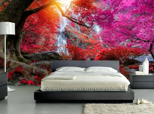 Miniatura 34 de FLFK Murales de Pared Despegables y Adhesivos de Paisaje de Cascada 78.7"x59" - Papel Tapiz Autoadhesivo Pintura Adhesivo Grande XXL Póster