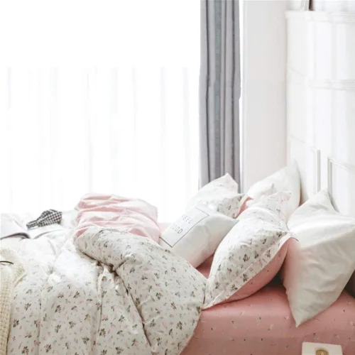 Miniatura 13 de Sábana bajera ajustable de algodón lavado 100% en color topo con diseño Gingham para cama queen, con bolsillo profundo de 15 pulgadas, sábana bajera