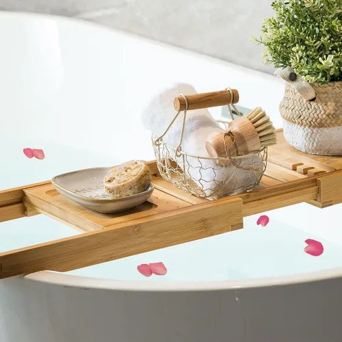 Miniatura 8 de Miamolo Jabonera limpiadora para ducha, jabonera de cerámica para barra de jabón grande, champú o esponja, bandeja ahorradora de jabón para baño