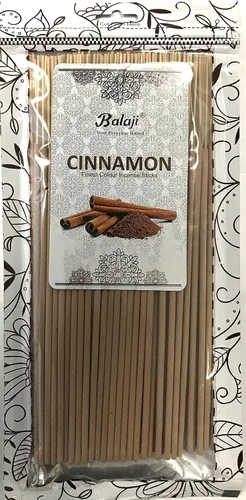 Balaji - Paquete de varillas de incienso de 5.11 oz de color más fino - (canela)