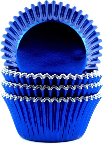 Miniatura 8 de Moldes de aluminio para cupcakes para fiesta de Halloween, tazas para hornear estándar, 100 unidades (negro)