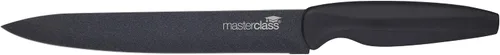 Miniatura 5 de MasterClass Agudo - Juego de cuchillos de acero inoxidable antiadherentes de 5 piezas y bloque magnético para cuchillos, color negro