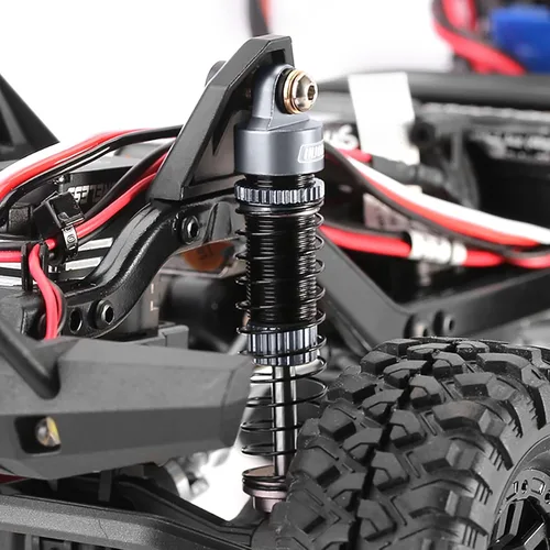 Miniatura 7 de INJORA 53mm 6g Cada amortiguador de aceite roscado para TRX4M TRX4MT 1/18 RC Crawler mejora gris