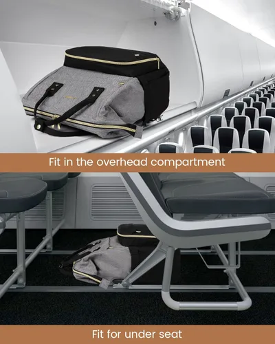 Miniatura 9 de LOVEVOOK - Mochila para ordenador portátil para mujer, de moda, de negocios, de viaje, mochila para estudiantes, mochila de trabajo para profesores