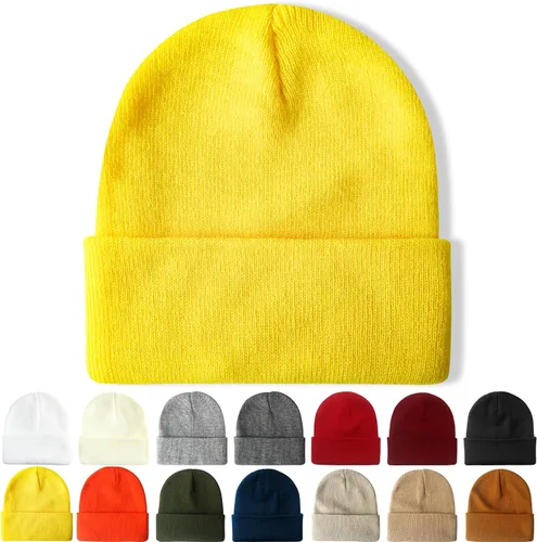 Miniatura 21 de NPQQUAN Beanie for Men Women Winter Hats for Mens Beanie Cuffed Knit Beanies Skull Cap