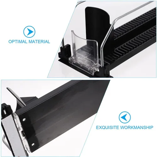 Miniatura 7 de iplusmile Paquete de 4 dispensadores de bebidas para refrigerador, dispensador de soda autoempujable para refrigerador, organizador de botellas