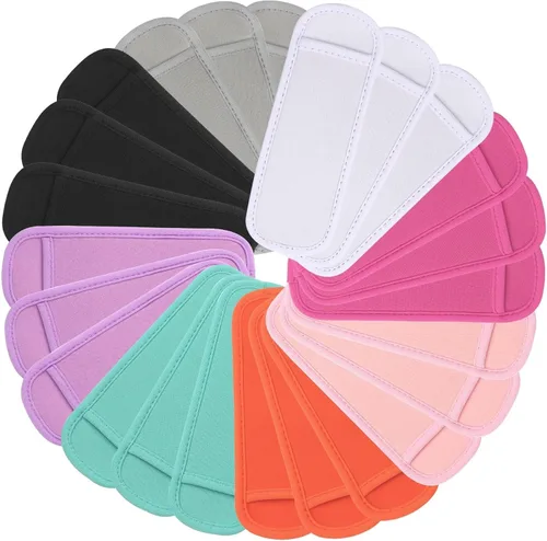 JANYUN Paquete de 24 bolsas reutilizables para paletas de hielo, fundas anticongelantes (multicolor)