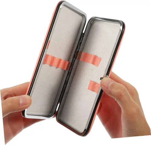 Miniatura 9 de Estuche de pestañas de 6.10 x 3.14 x 0.59 pulgadas, portátil, con cierre magnético, caja de almacenamiento organizadora para pestañas y accesorios