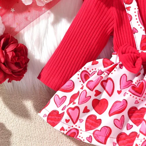 Miniatura 128 de Unutiylo Ropa de bebé recién nacida prematura con tirantes, traje de otoño e invierno, traje de manga larga con volantes