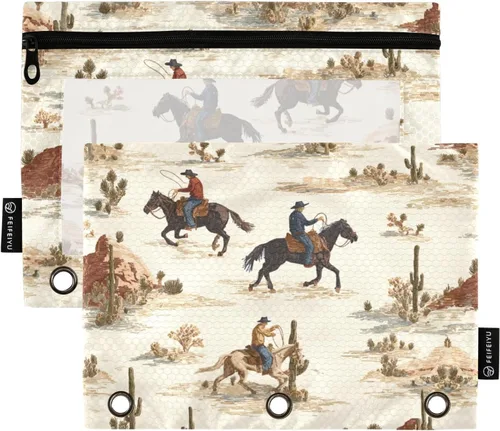 Miniatura 18 de Estuche para lápices de fresas rosas para carpetas de 3 anillas, estuche para lápices, bolsa de maquillaje con ventana transparente para almacenar