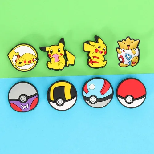 Miniatura 6 de Shoe Charms for Pokemon for Croc Charms, Shoe Decoration Charms Bracelet Wristband Accessories Party Gifts
