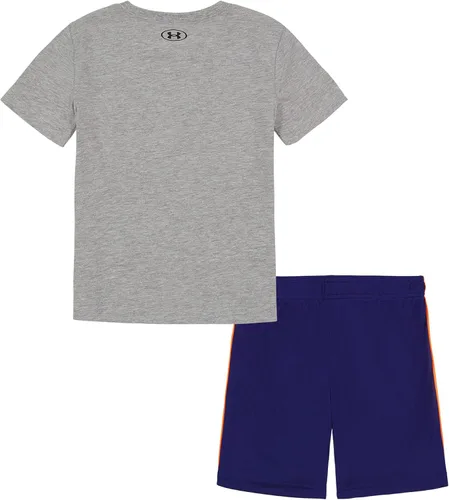 Miniatura 3 de Under Armour boys Short Sleeve Tee and Short Set, Lightweight and Breathable