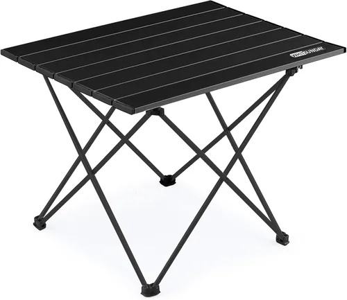 Whitsunday Mesa plegable para campamento, mesa auxiliar portátil ultraligera para campamento, pequeña mesa plegable de aluminio para picnic, playa,