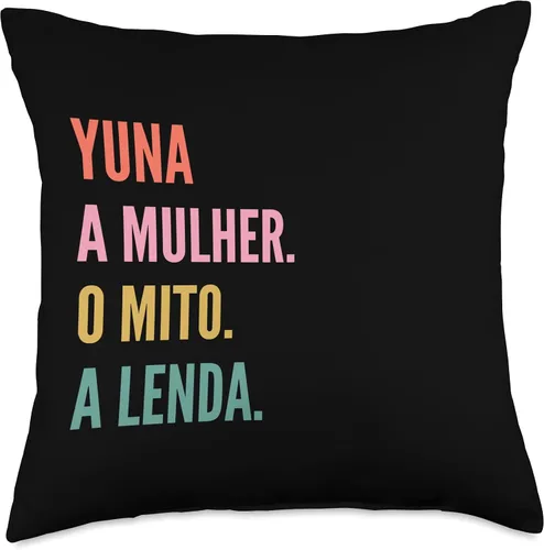 Miniatura 4 de Funny Portuguese First Name Design - Yuna Throw Pillow
