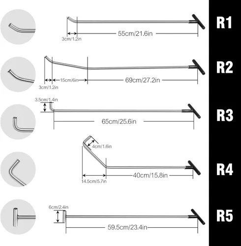 Miniatura 2 de LadyRosian Herramientas de varillas de reparación de abolladuras, 27 piezas, kits de reparación de abolladuras sin pintura con cabeza cónica