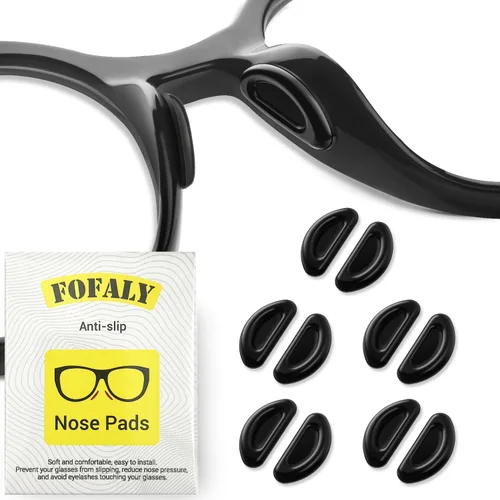 Miniatura 9 de Almohadillas de nariz para gafas, almohadillas antideslizantes para la nariz, suaves y cómodos cojines de silicona para gafas de sol, reducen la 10