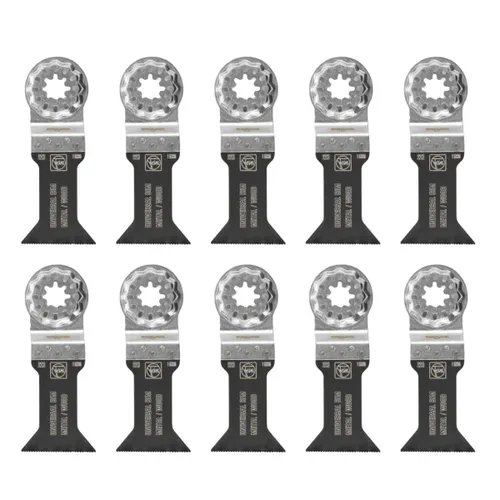Miniatura 41 de Fein Starlock Plus 63502161260 - Hoja de sierra de larga duración con corte E, corte de precisión para madera, paneles de yeso y plásticos
