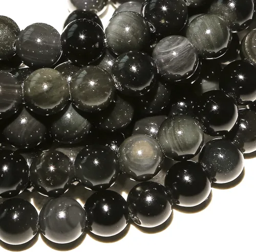 Miniatura 7 de Hixhro 120 cuentas redondas de piedra natural de jade blanco de 0.315 in para la fabricación de joyas