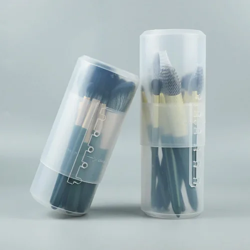Miniatura 3 de Garneck 2 unidades de barriles retráctiles para brochas cosméticas, organizador de tocador, para brochas de maquillaje, bote, mesas de oficina