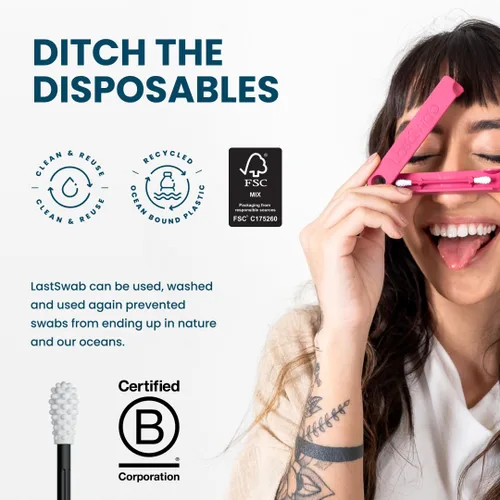 Miniatura 6 de LastSwab® Hisopos de algodón reutilizables para rutinas de belleza suaves y ecológicas - La alternativa sostenible a los hisopos de algodón