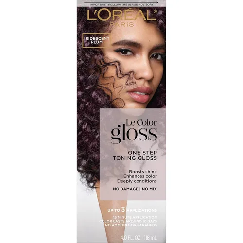Miniatura 13 de L'Oreal Paris Le Color One Step Toning Hair Gloss, Castaño Frío, 4 onzas Fresco Morena