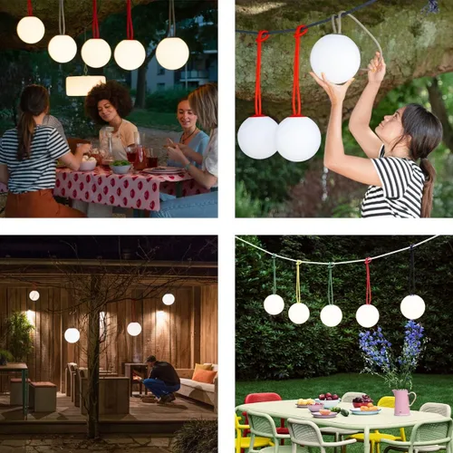 Miniatura 3 de Fatboy Bolleke - Linterna LED recargable para interiores y exteriores, color gris claro